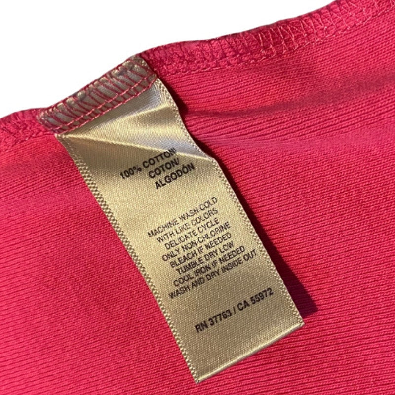 Y2K Hot Pink Knotted Keyhole Knit Sleeveless Top (L)