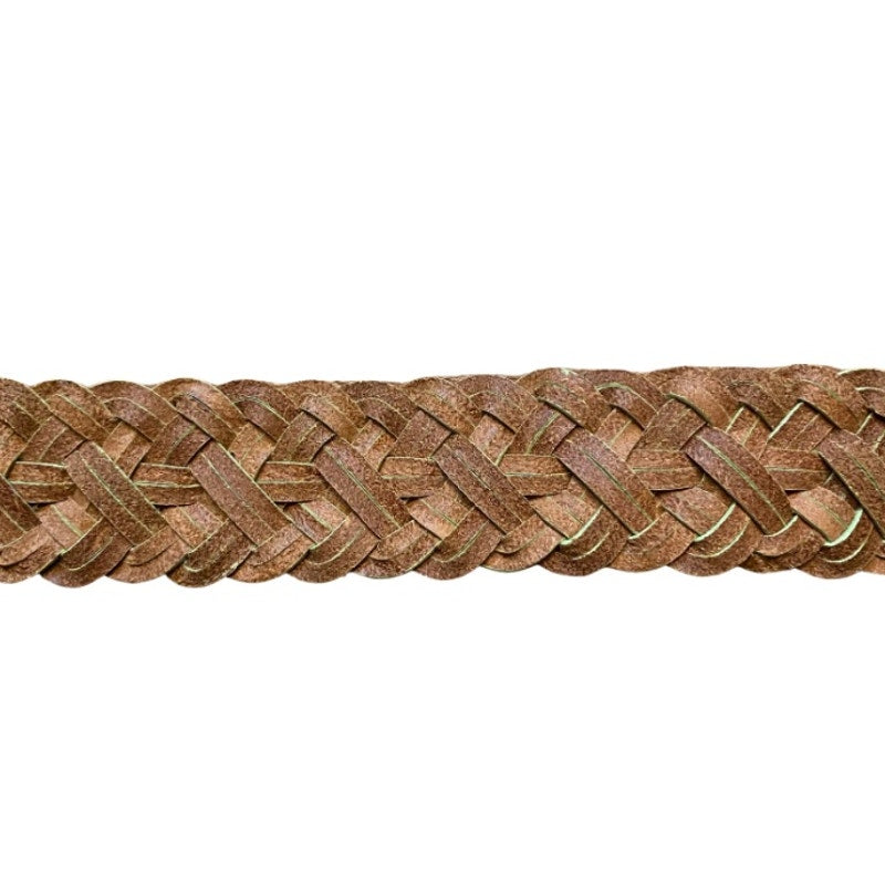 Light Green Vintage Talbots Woven Leather Belt (XS/S)