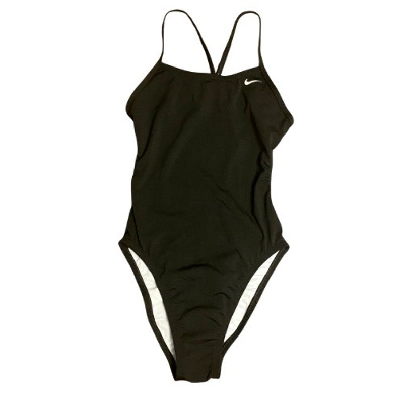 NWT Nike Women’s Size 4 Open Back Black One-Piece Swimsuit
