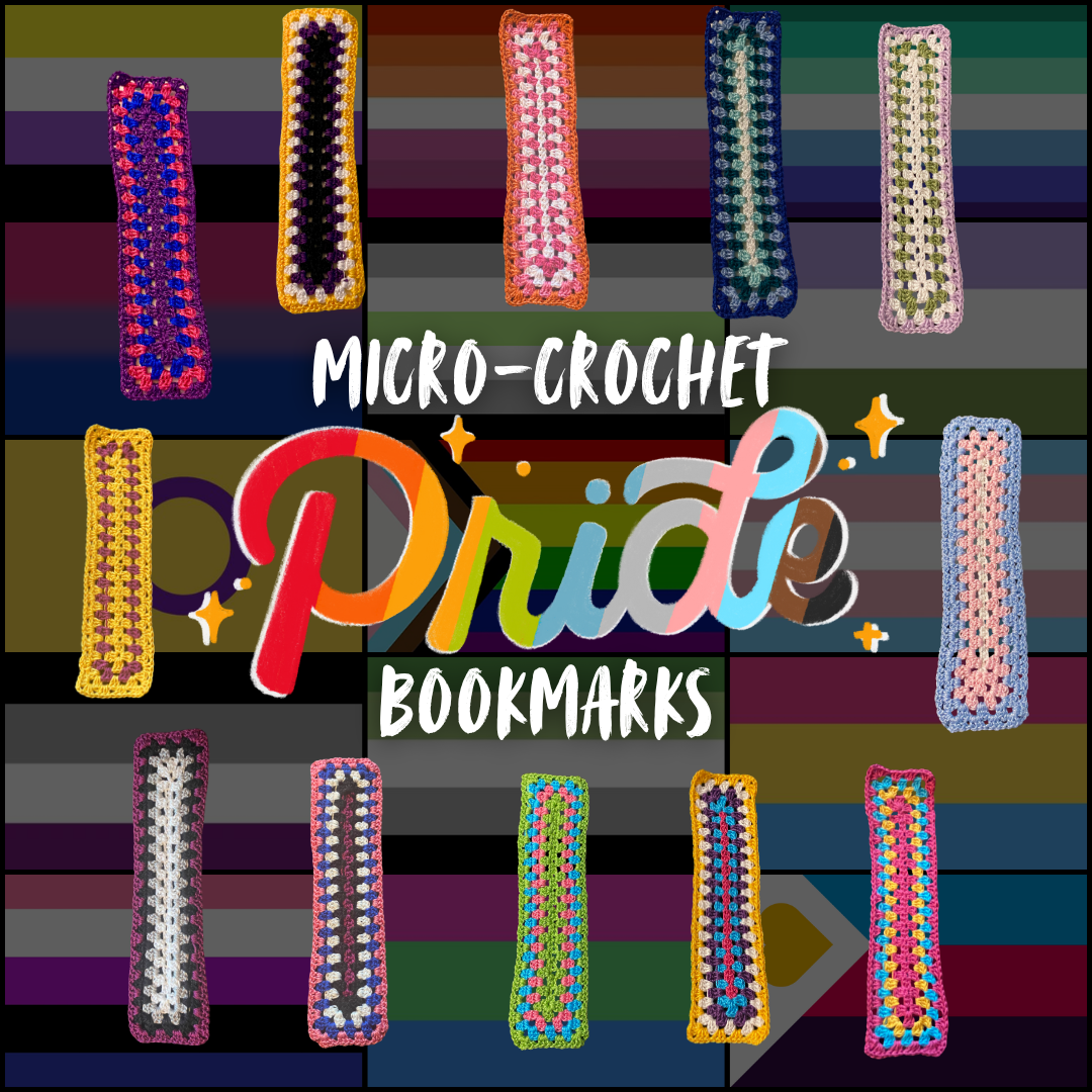 Asexual Spectrum Pride Micro-Crocheted Cotton Bookmark