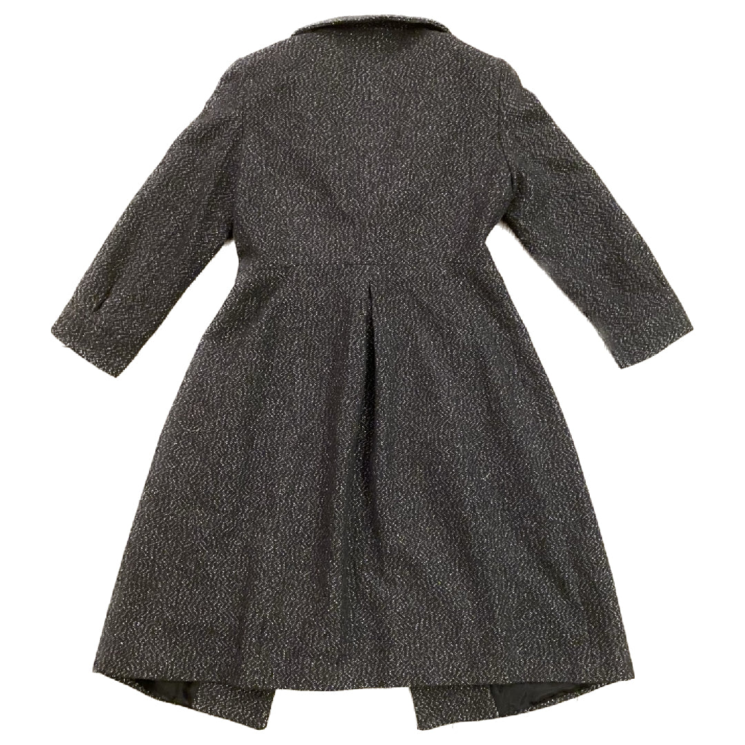 Upcycled Knit Slate Grey/Silver ¾ Sleeve Jacket (S)