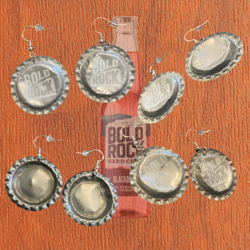 Handmade Recycled Bottlecap Earrings • 11:44 Designs by Amber’s Attick