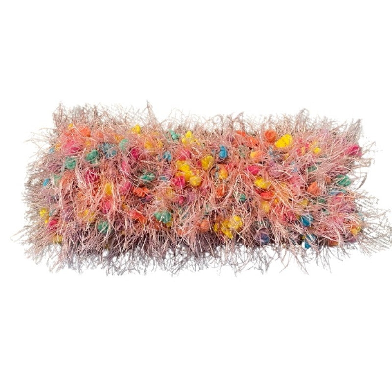 “Fancy Fur” Pastel Pink/Blue/ Yellow/ Purple Knit Headband (OSFM)