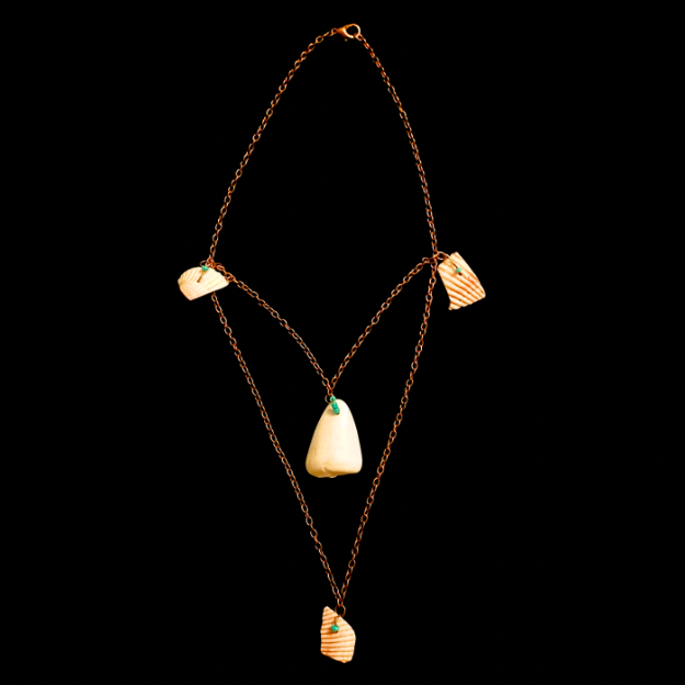 “Float On” | Layered Shell Bead Charm Necklace