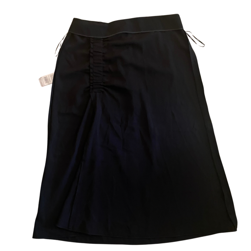 DKNY Black Asymmetrical Hem A-Line Skirt (6)