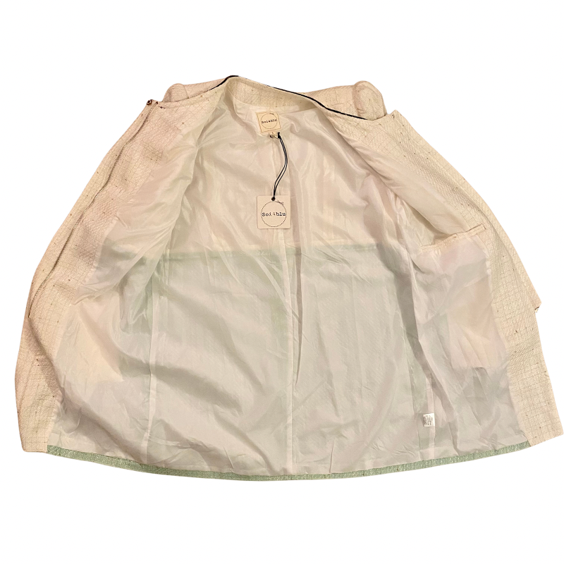 đź”” NWT Mint & Cream Tweed Jacket (L)