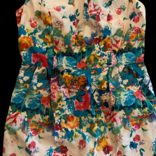 NWOT Anthropologie MAEVE Watercolor Flower Garden Tea Party Sheath Dress (4)