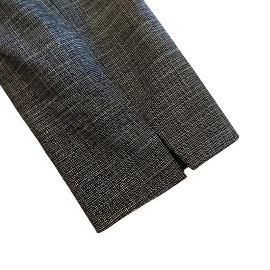Black Beaded Grey Tweed Jacket & Sleeveless Top Set (10P)