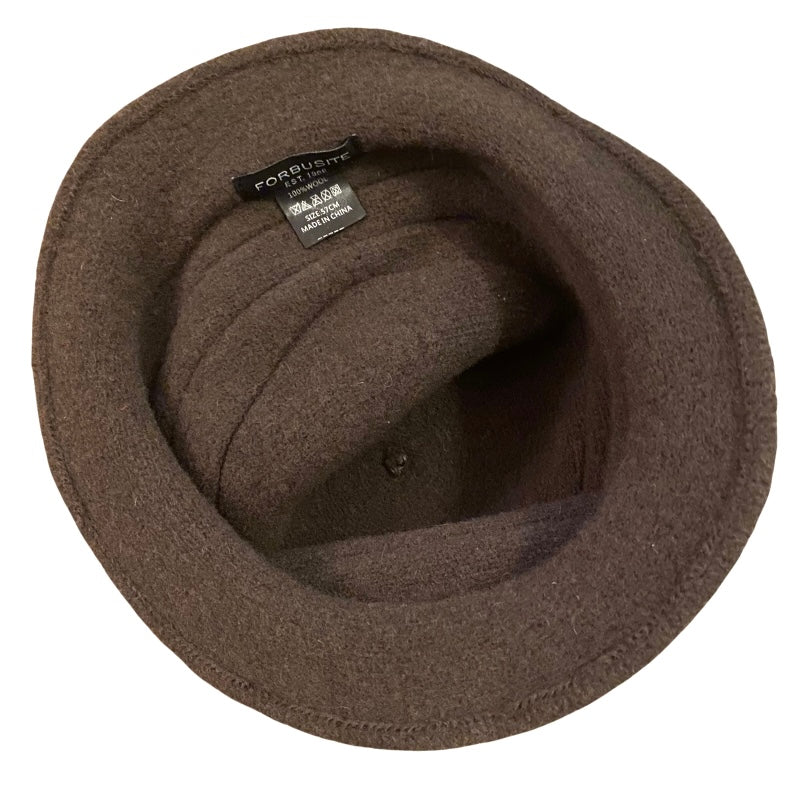π 1920βs Style Wool Army Green/Black Flower Cloche Hat (57 cm)