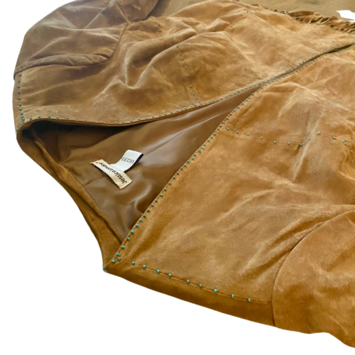 “ALLIIGATOR TEARS” Hand-Beaded Vintage Leather Jacket (18)