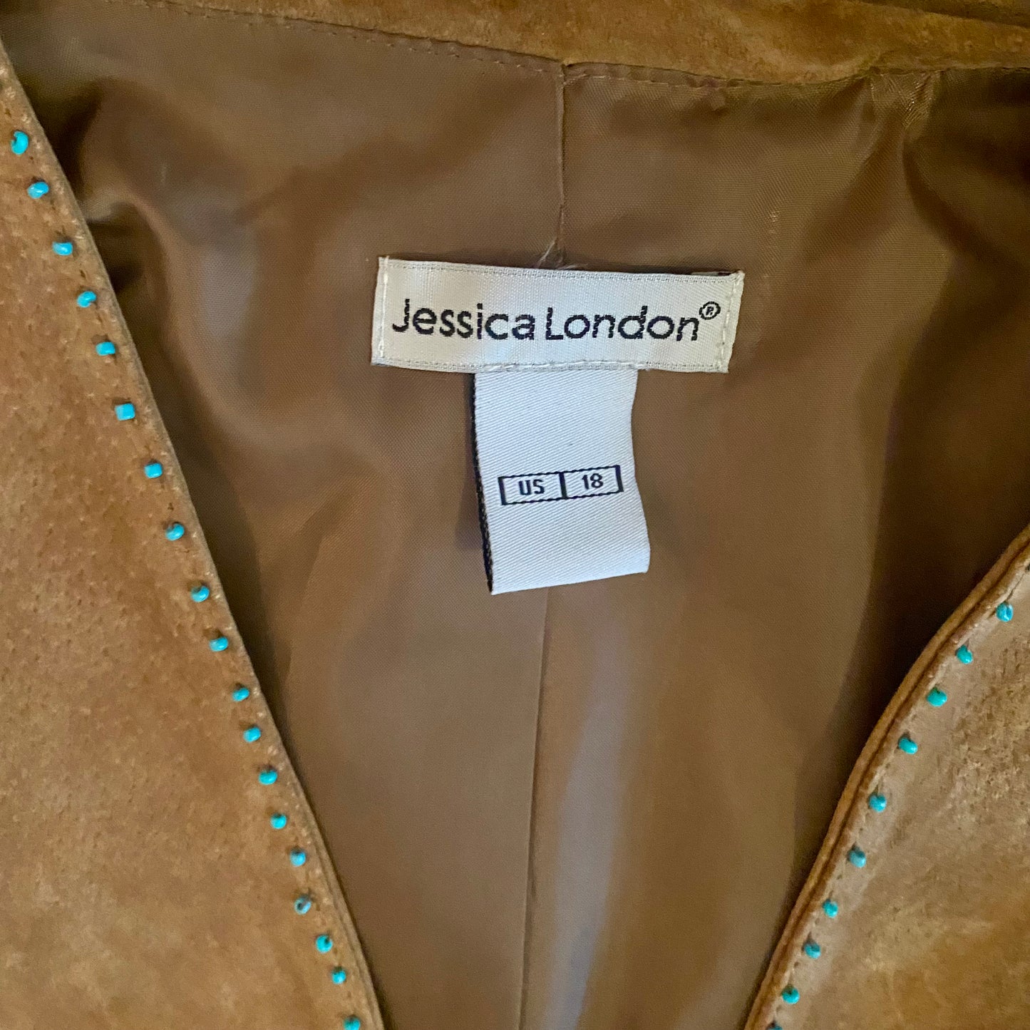 “ALLIIGATOR TEARS” Hand-Beaded Vintage Leather Jacket (18)
