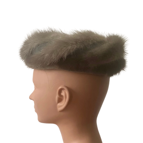 1950’s/60’s Union Made Mink & Velvet Pillbox Hat