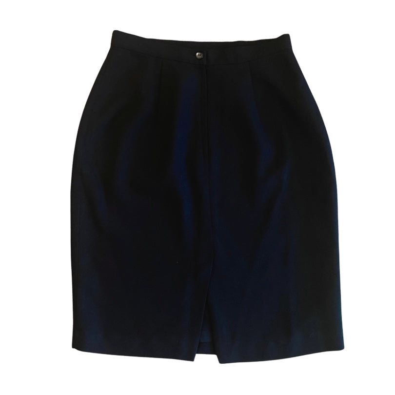 Vintage Classic Black Pencil Skirt (10)