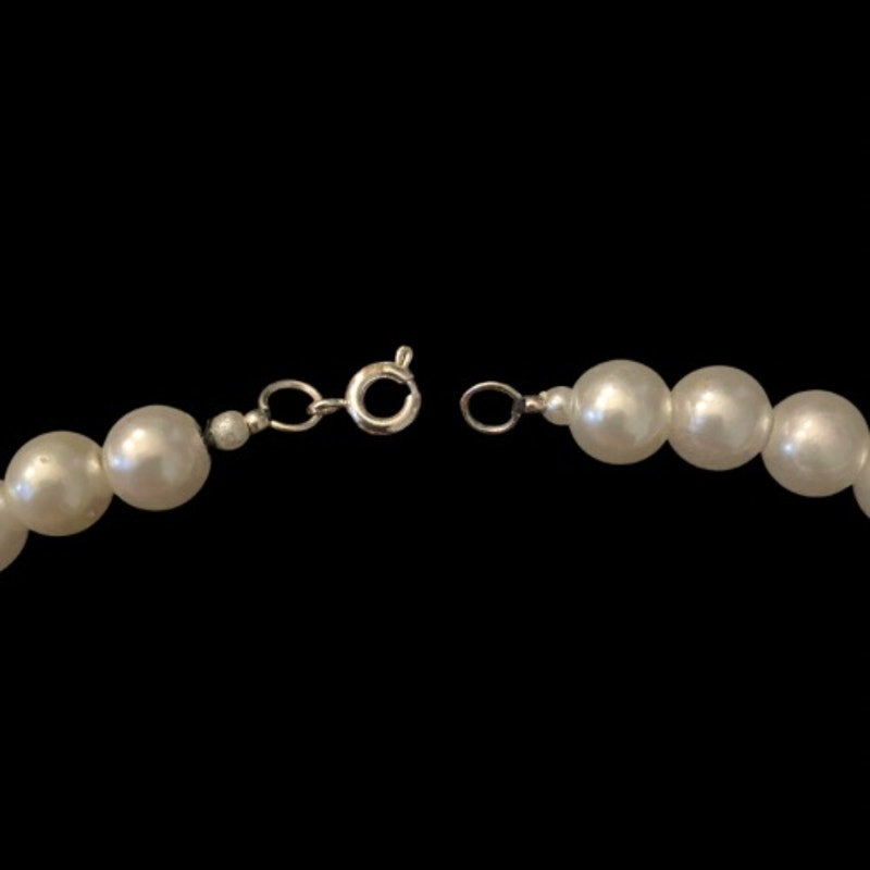 Chunky Mock Baroque Pearl Choker Necklace | Handmade with Vintage Beads