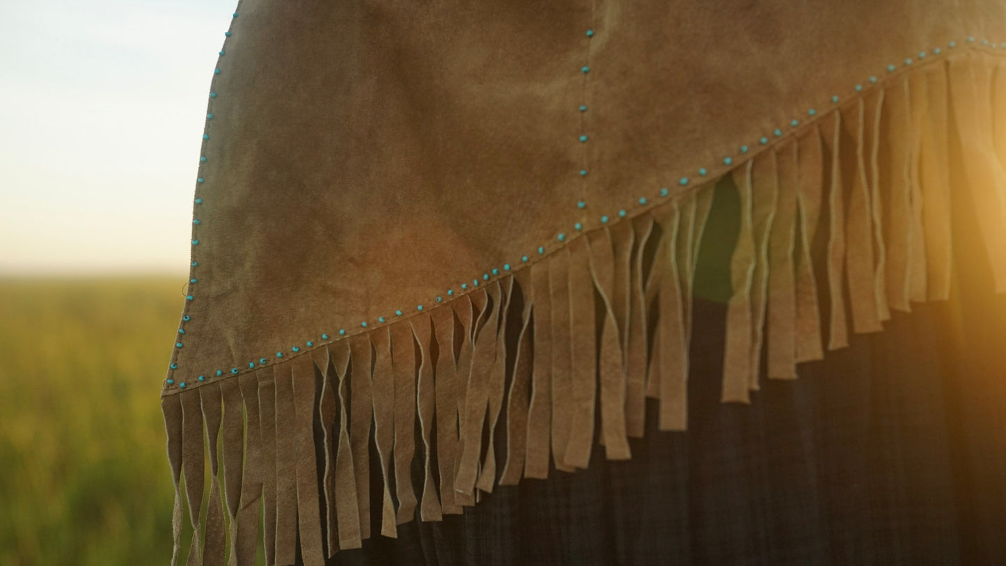 “ALLIIGATOR TEARS” Hand-Beaded Vintage Leather Jacket (18)