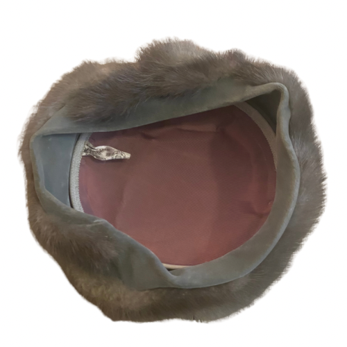 1950’s/60’s Union Made Mink & Velvet Pillbox Hat