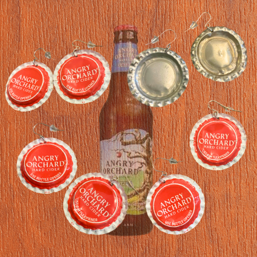 Handmade Recycled Bottlecap Earrings • 11:44 Designs by Amber’s Attick