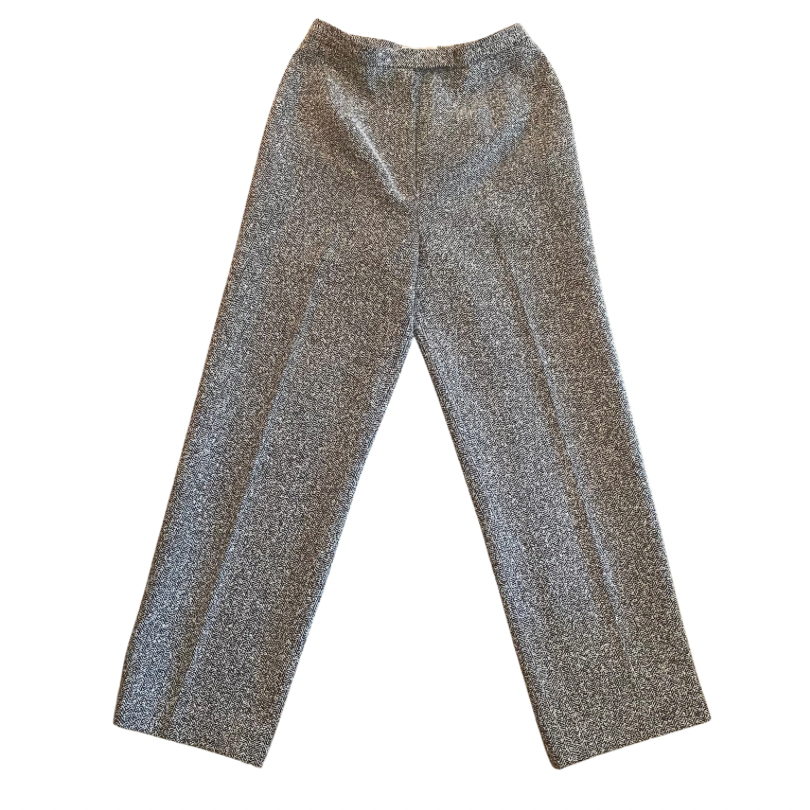Vintage Black and White Twill Pantsuit (M)