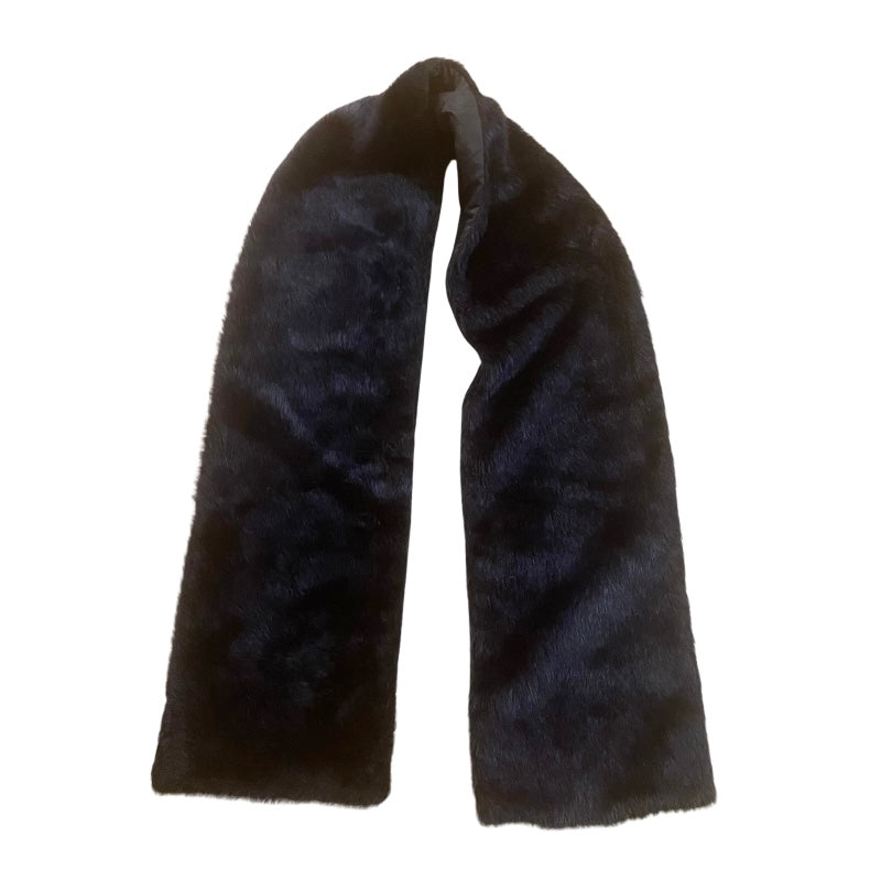 Midnight Blue Extra Long Faux Fur Scarf/ Stole/ Boa