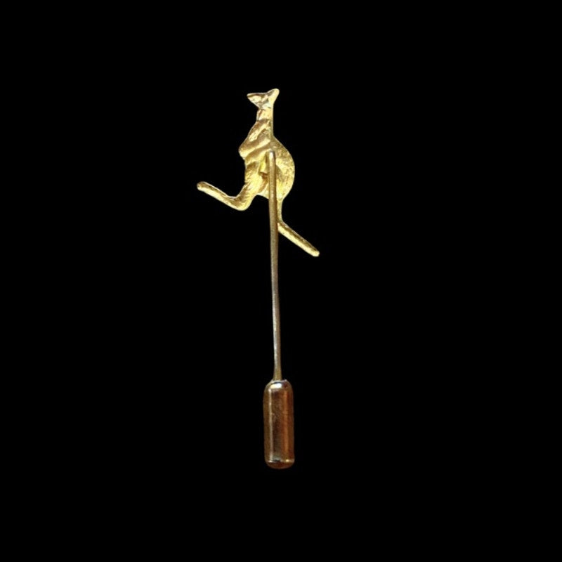 Vintage Small Gold Kangaroo Stick Pin