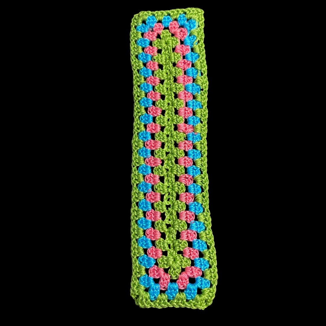 Polysexual Pride Micro-Crocheted Cotton Bookmark