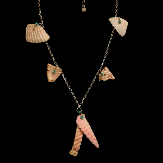 Shell Shards Charm Choker Necklace