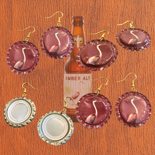 Handmade Recycled Bottlecap Earrings • 11:44 Designs by Amber’s Attick