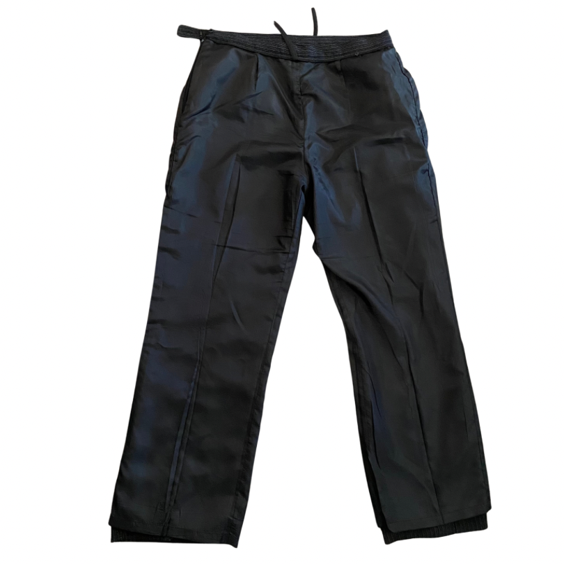 Vintage Black & Silver Pinstriped Trousers (8P)
