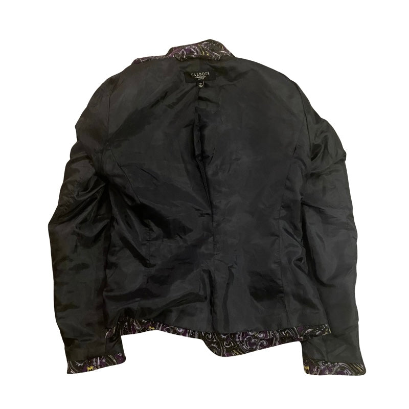 Velvet Black/Purple/Yellow Paisley Blazer (4P)