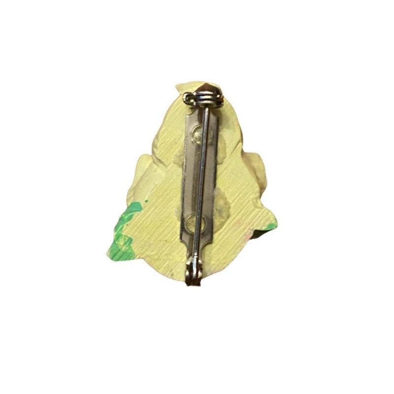 Vintage Springtime Pastel Yellow Duck Lapel Pin