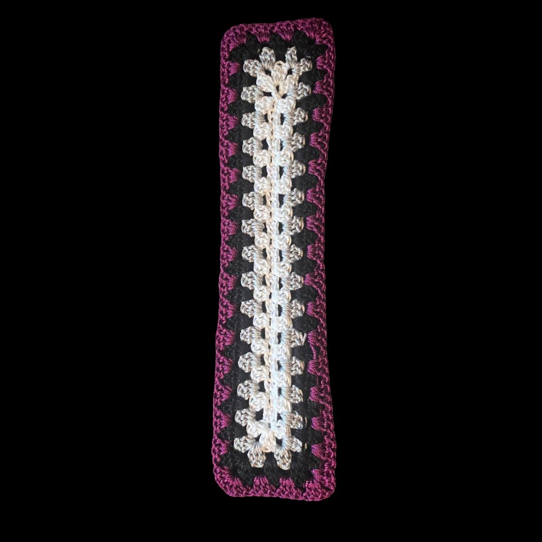 Asexual Spectrum Pride Micro-Crocheted Cotton Bookmark