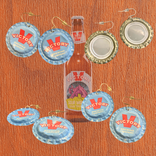 Handmade Recycled Bottlecap Earrings • 11:44 Designs by Amber’s Attick