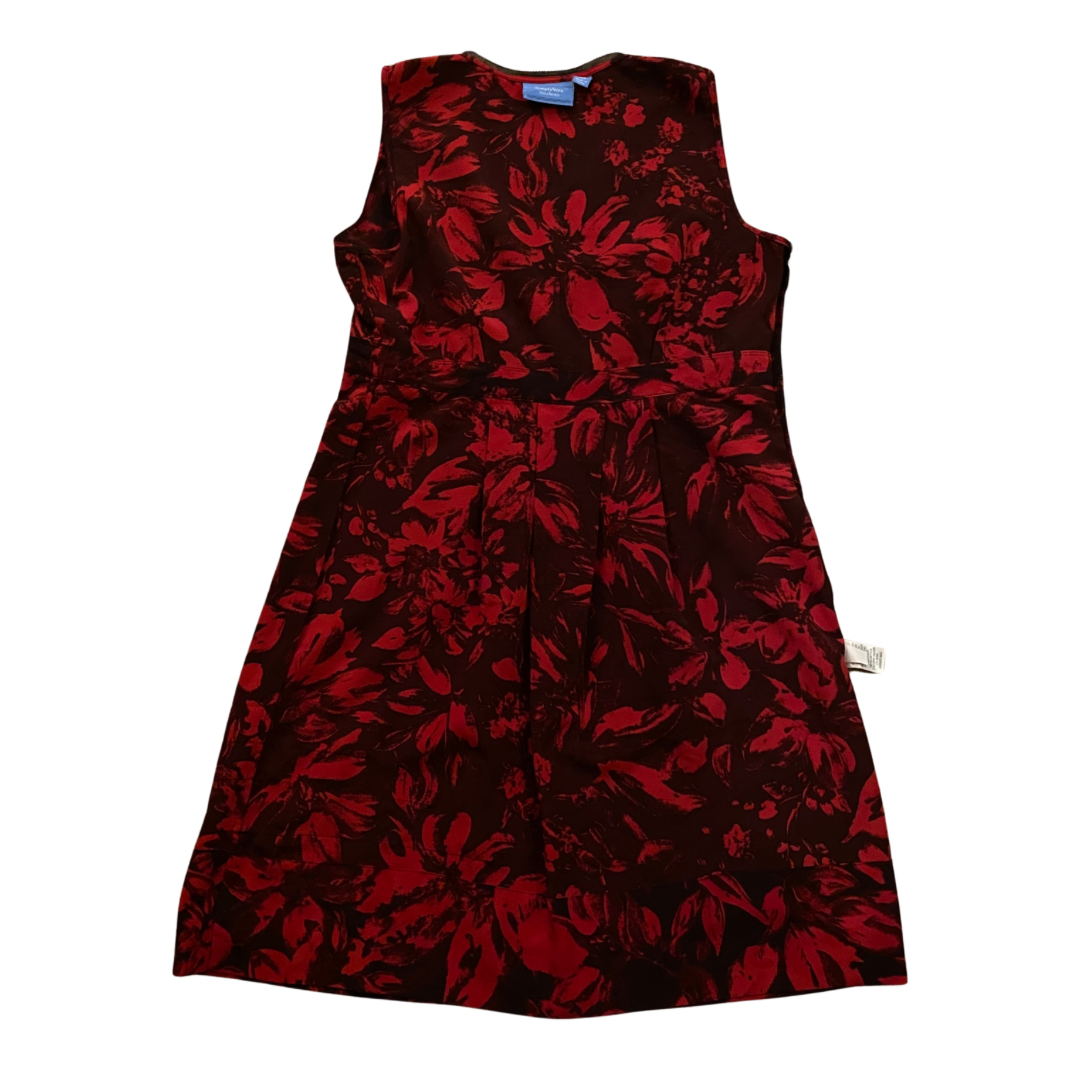 Black & Red Floral Cocktail Dress (Petite Large)