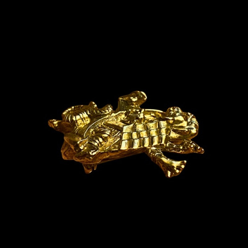 1990’s Vintage Noah’s Ark Gold Toned Brooch - Zebras, Monkeys, Giraffes, Elephants