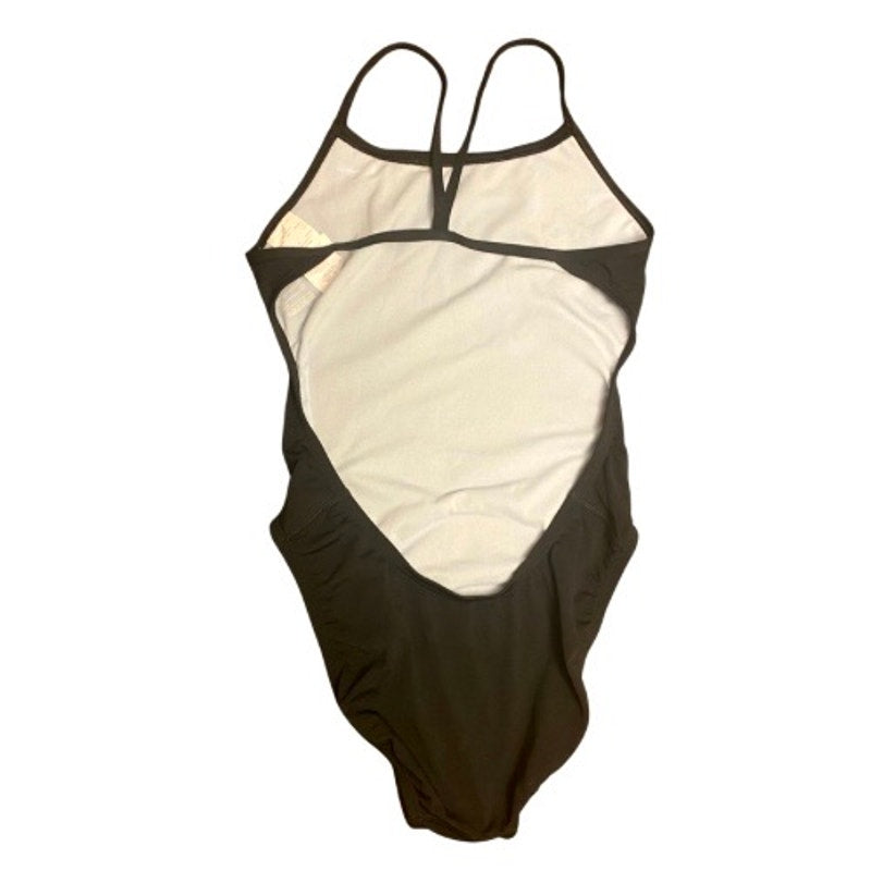 NWT Nike Women’s Size 4 Open Back Black One-Piece Swimsuit