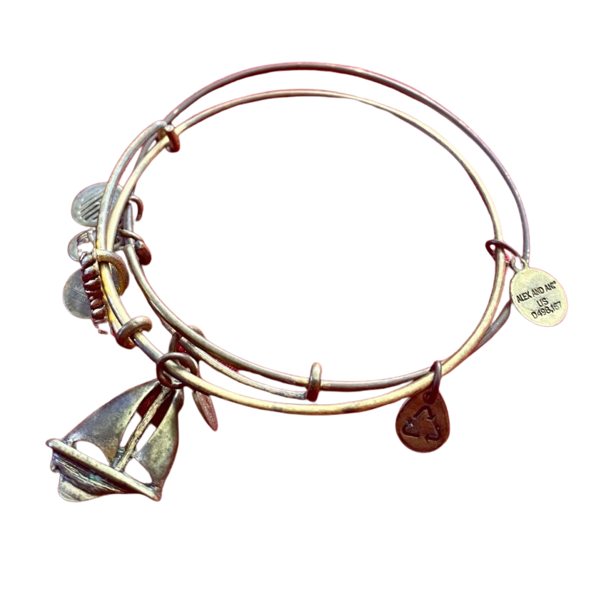 Alex & Ani Bronze Nautical Bracelets (Set of 2)