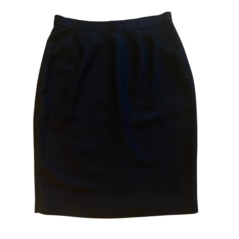 Vintage Classic Black Pencil Skirt (10)