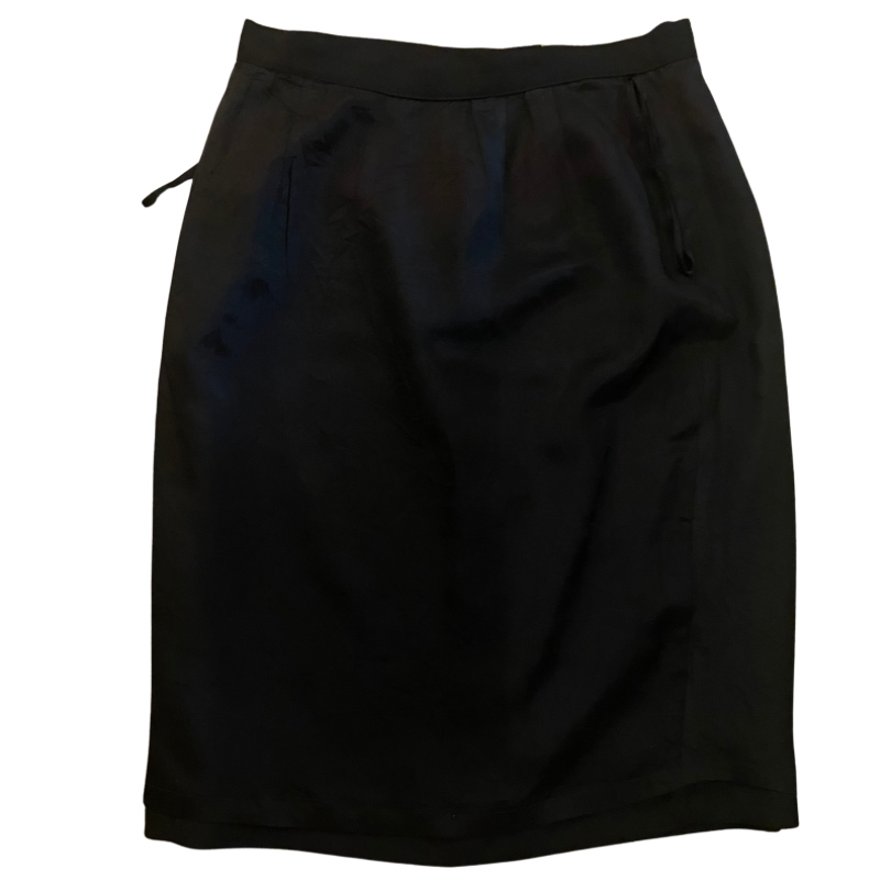 Vintage Classic Black Pencil Skirt (10)