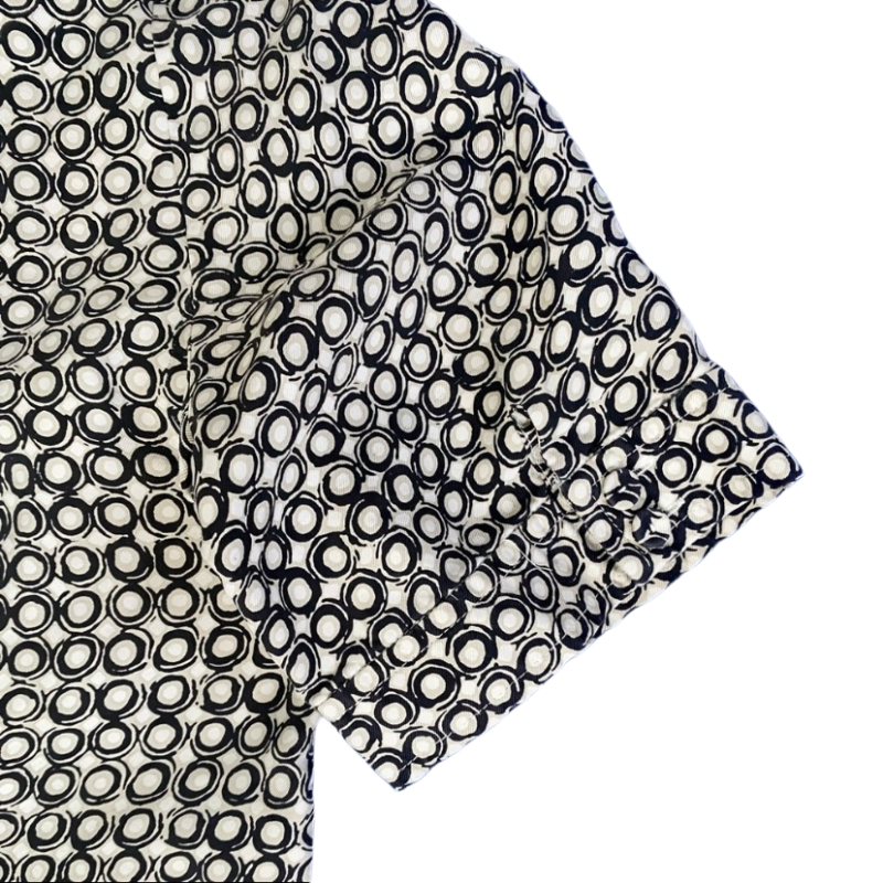 π Dana Buchman Vintage Silk Short-Sleeve Polka-Dot Button Down with Matching Scarf (10)