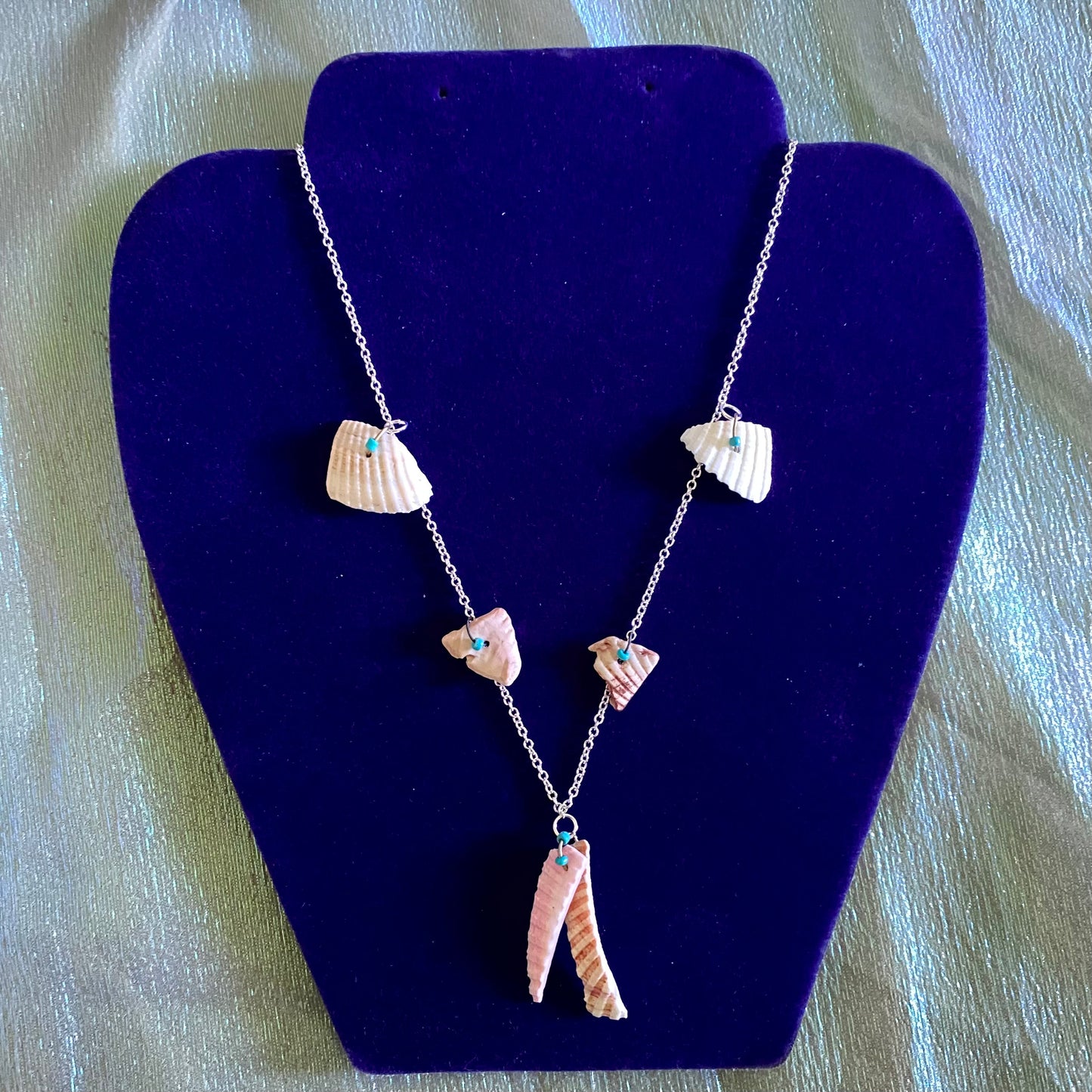 Shell Shards Charm Choker Necklace