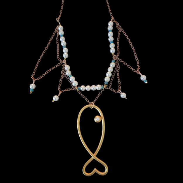 “Just Keep Swimming” | Layered Gold Fish Pendant Necklace