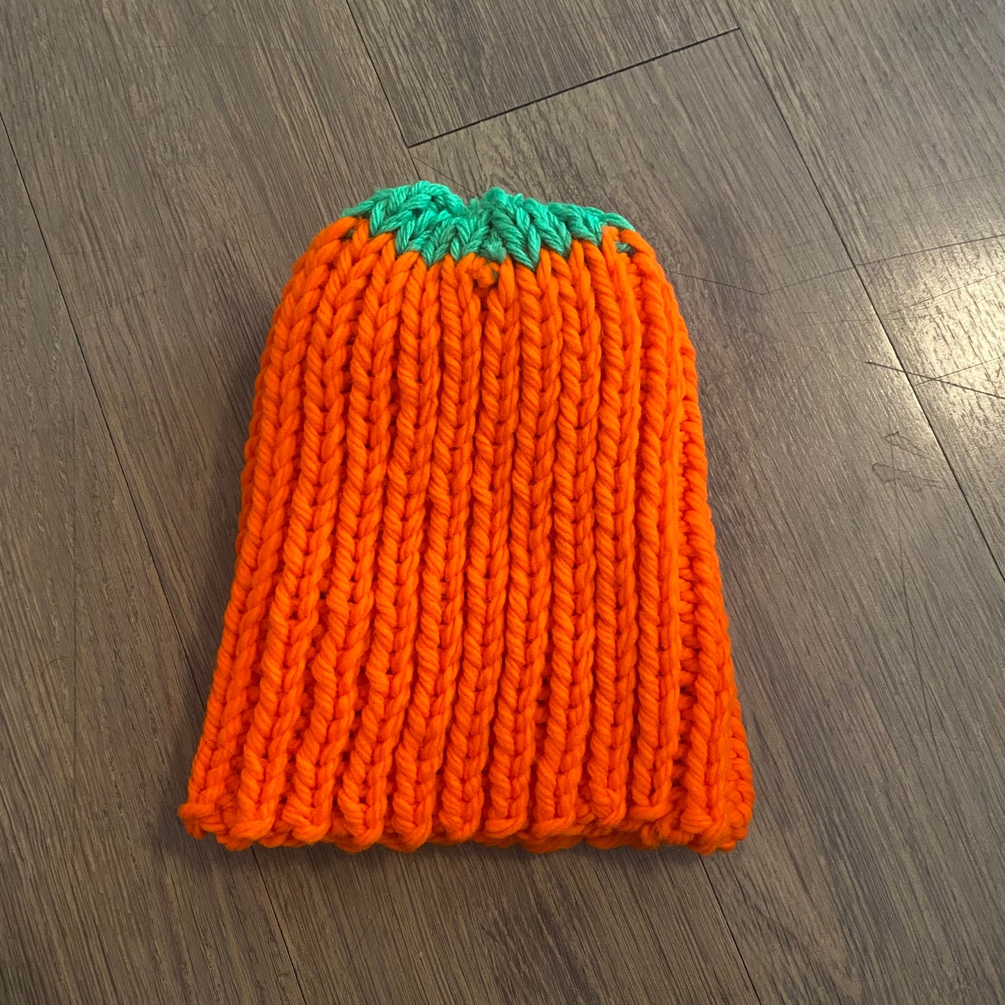 Bright Orange Pumpkin Hat