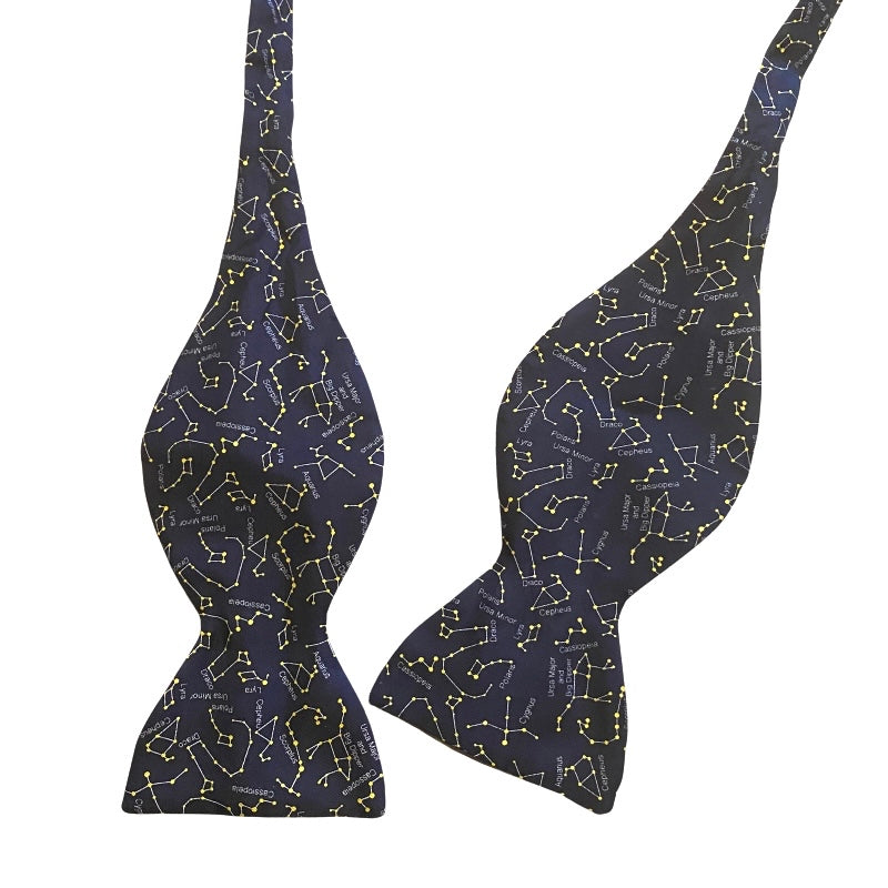 “Written in the Stars” Constellation Silk Self-Tie Bow Tie