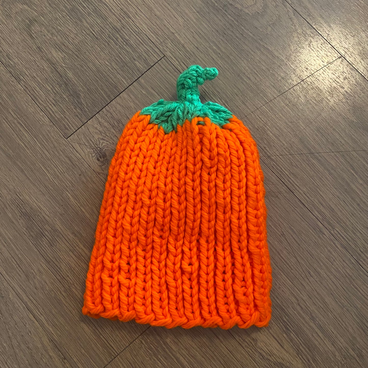 Bright Orange Pumpkin Hat