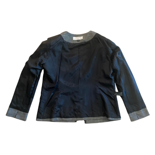 Black Beaded Grey Tweed Jacket & Sleeveless Top Set (10P)