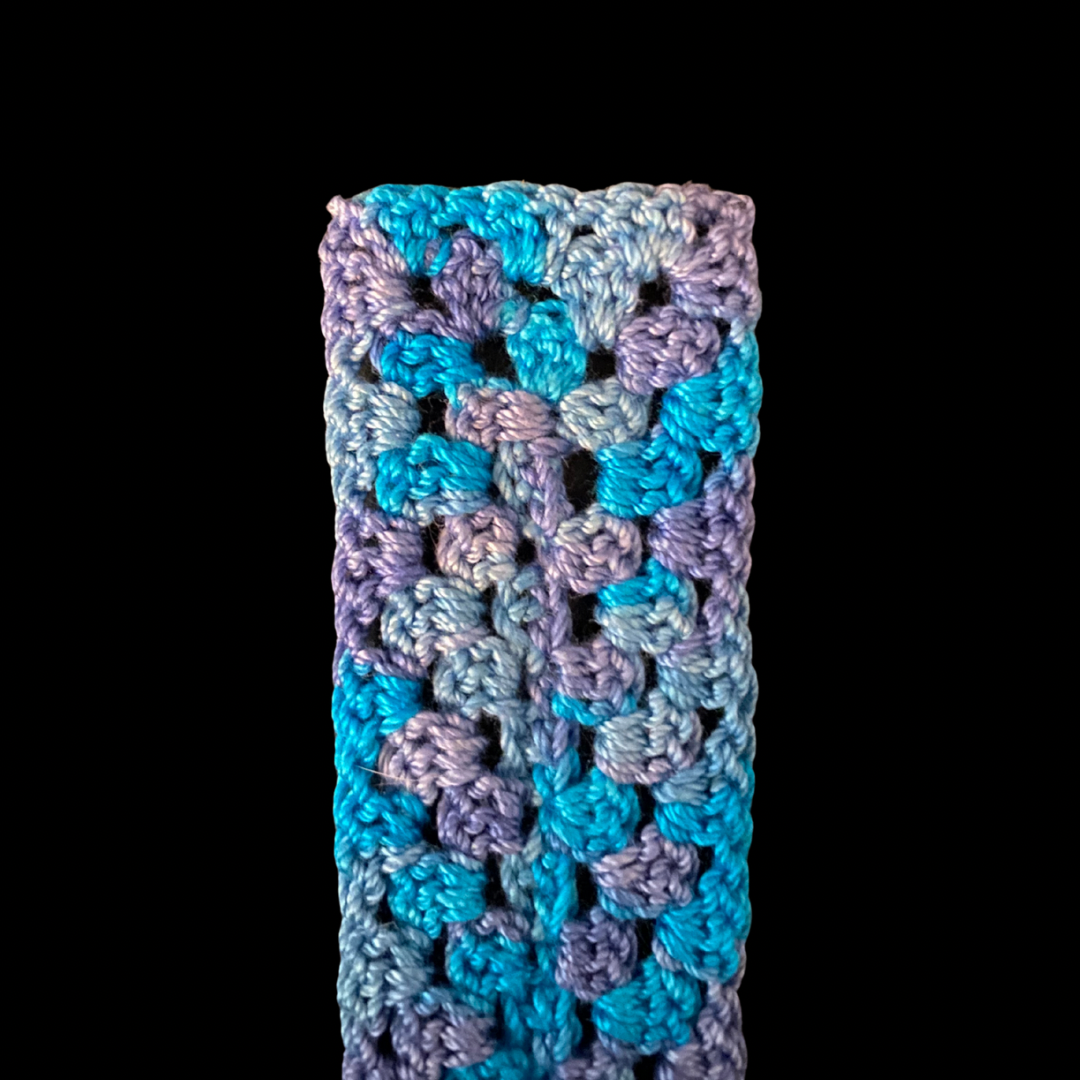 “The Blues” Granny Stitch Micro-Crocheted Bookmarks | Made by Maya