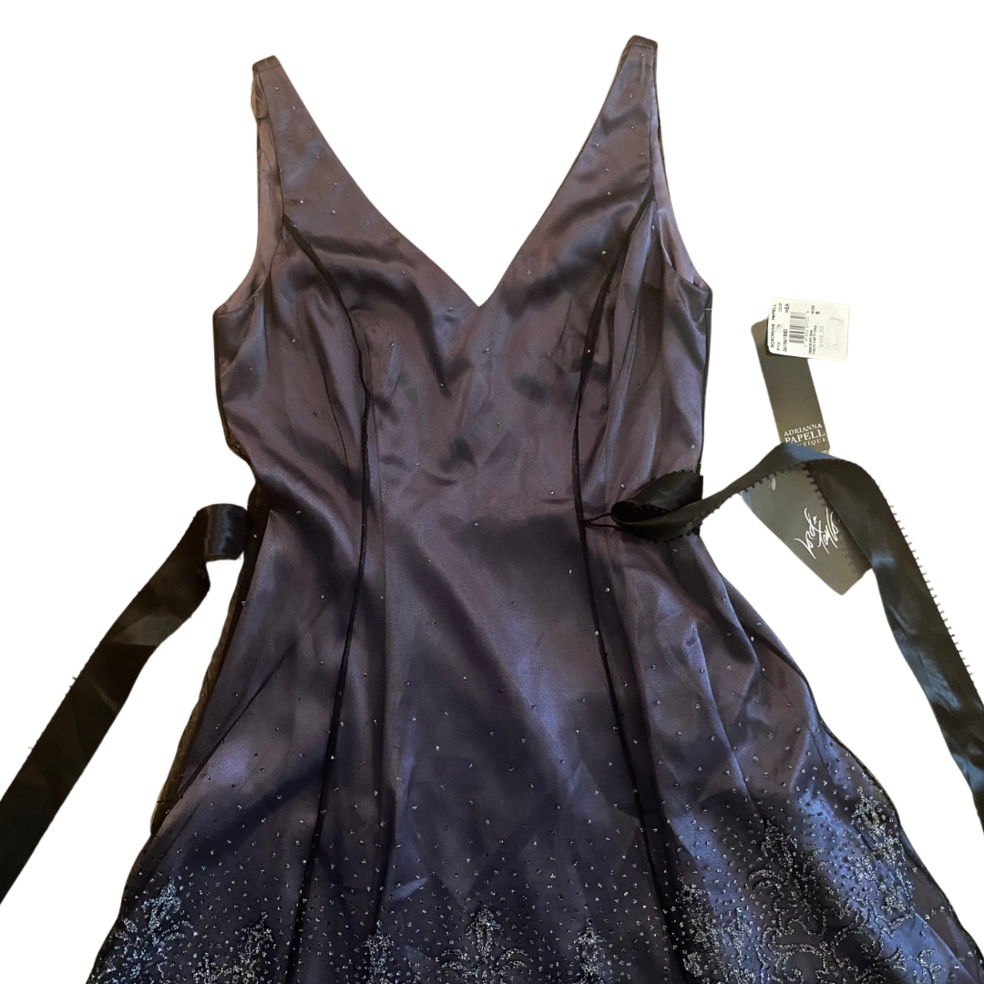 New With Tags - Purple, Black & Silver Party Dress (S)