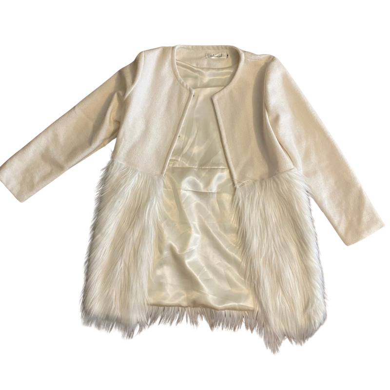 š Polar White Faux Fur Jacket (S/M)