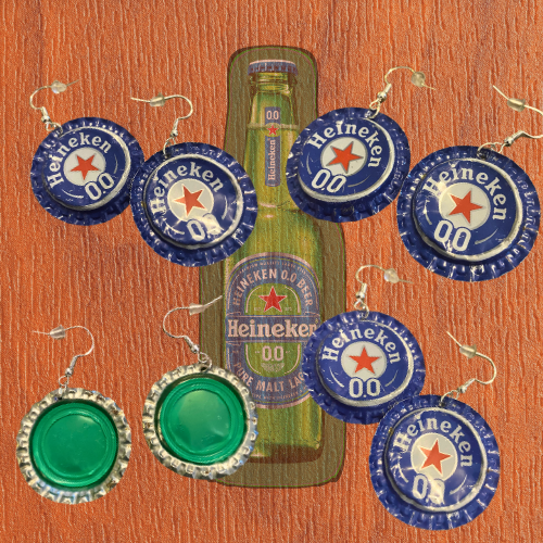 Handmade Recycled Bottlecap Earrings • 11:44 Designs by Amber’s Attick