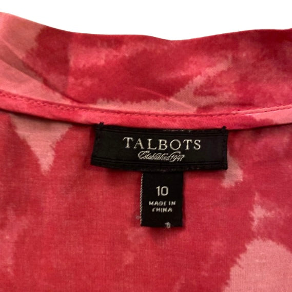 Hot Pink Watercolor Butterfly Print Sleeveless Top (10)